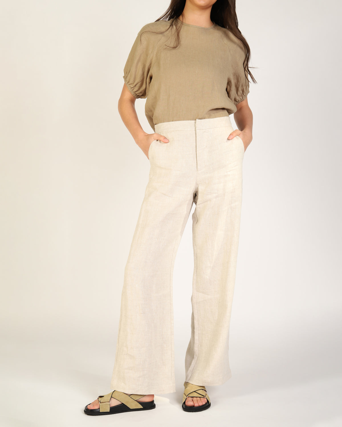Lovella Linen Pant - Natural