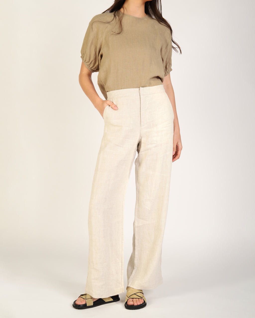 Lovella Linen Pant - Natural