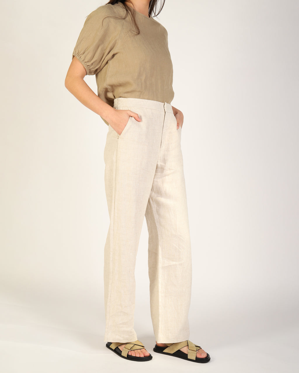 Lovella Linen Pant - Natural