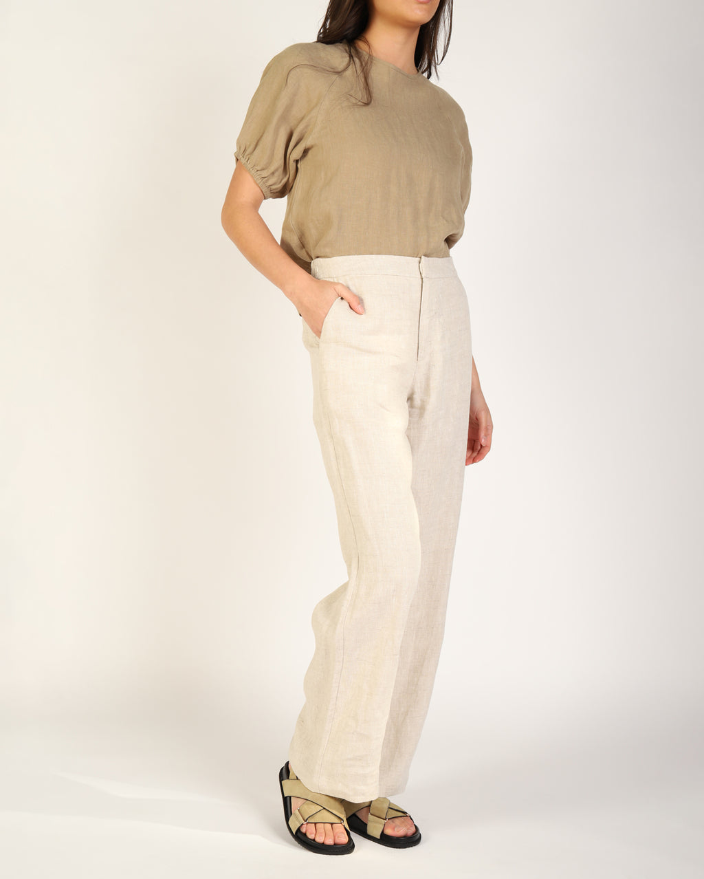 Lovella Linen Pant - Natural