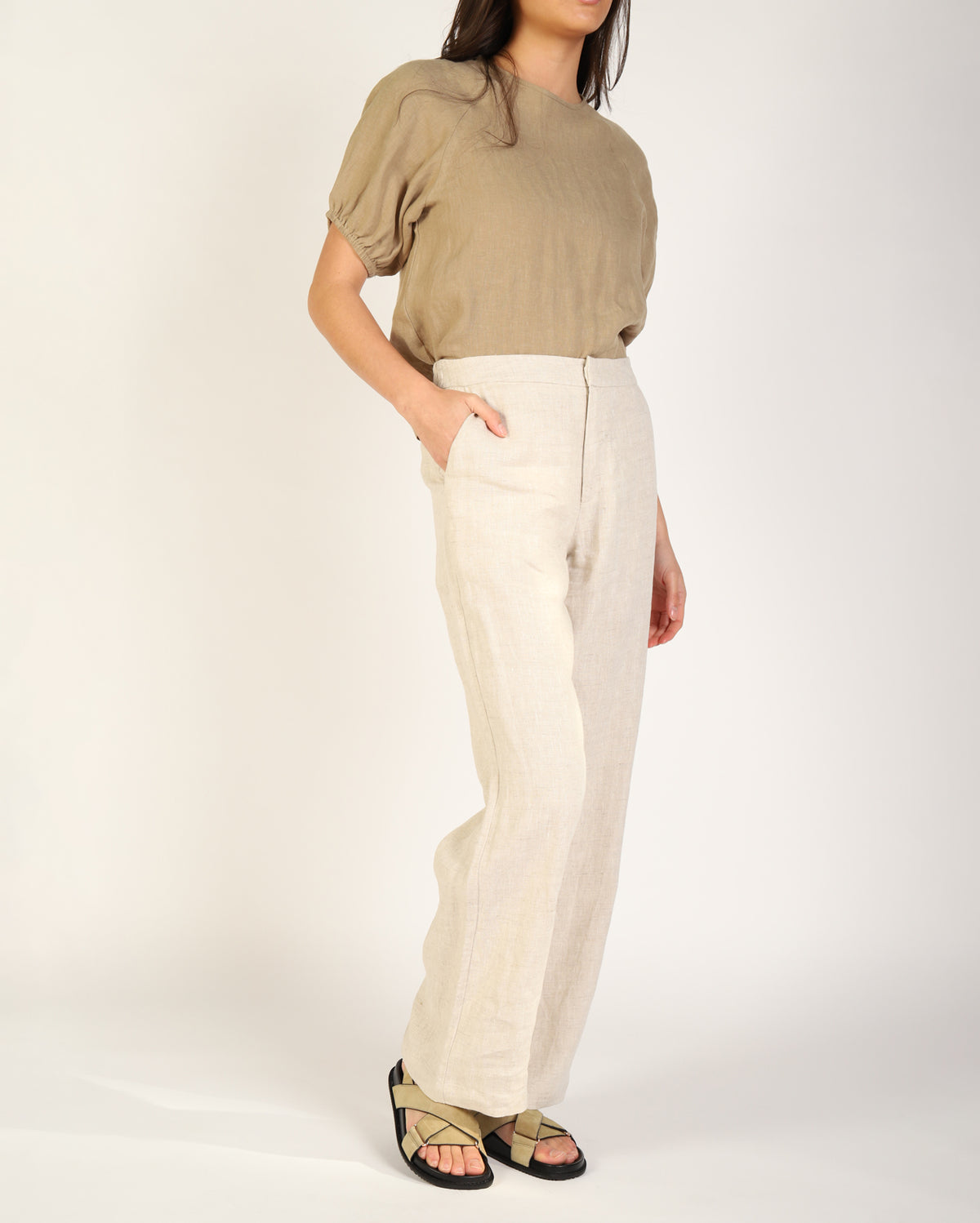 Lovella Linen Pant - Natural