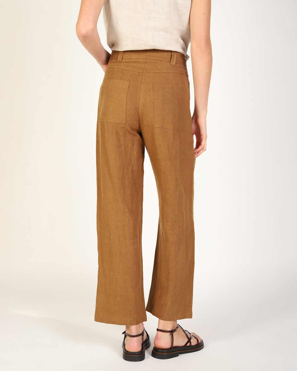 Lewi Linen Pant - Khaki