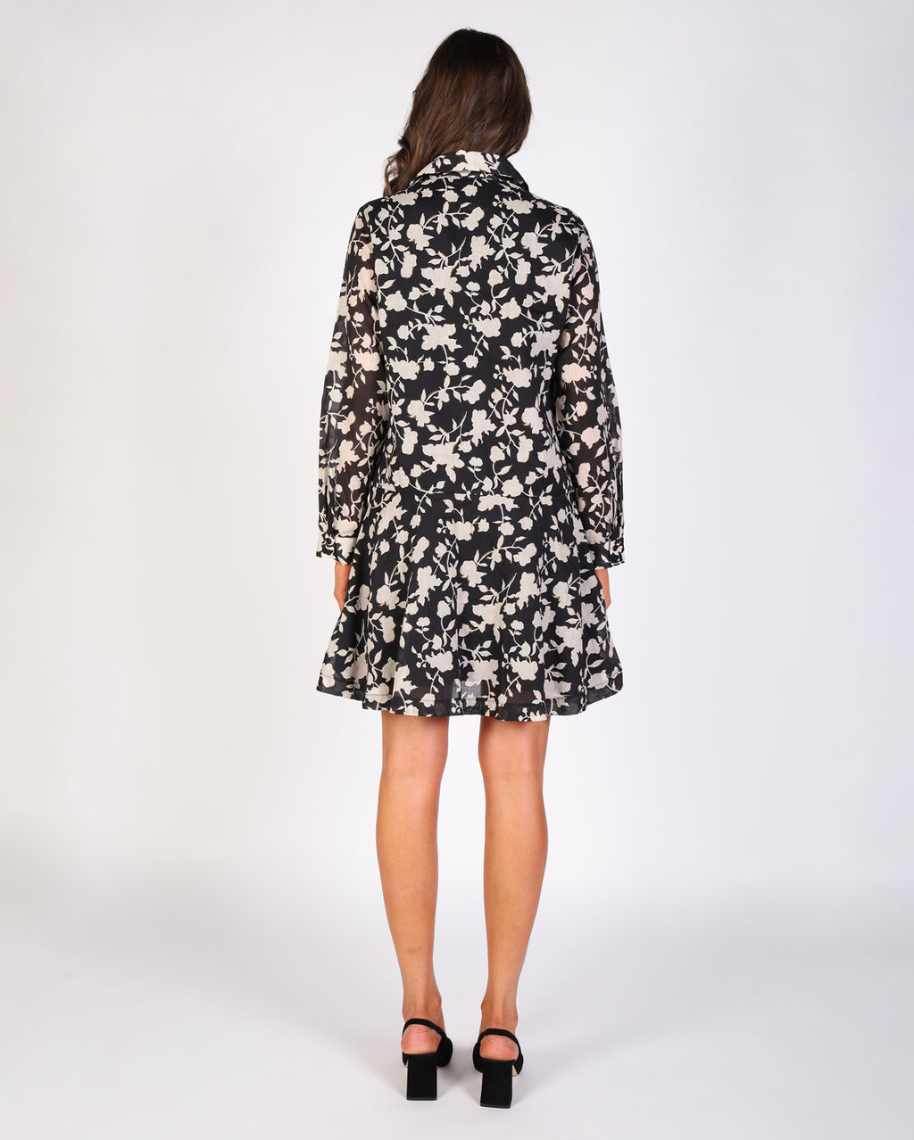 Esme Dress - Black/White