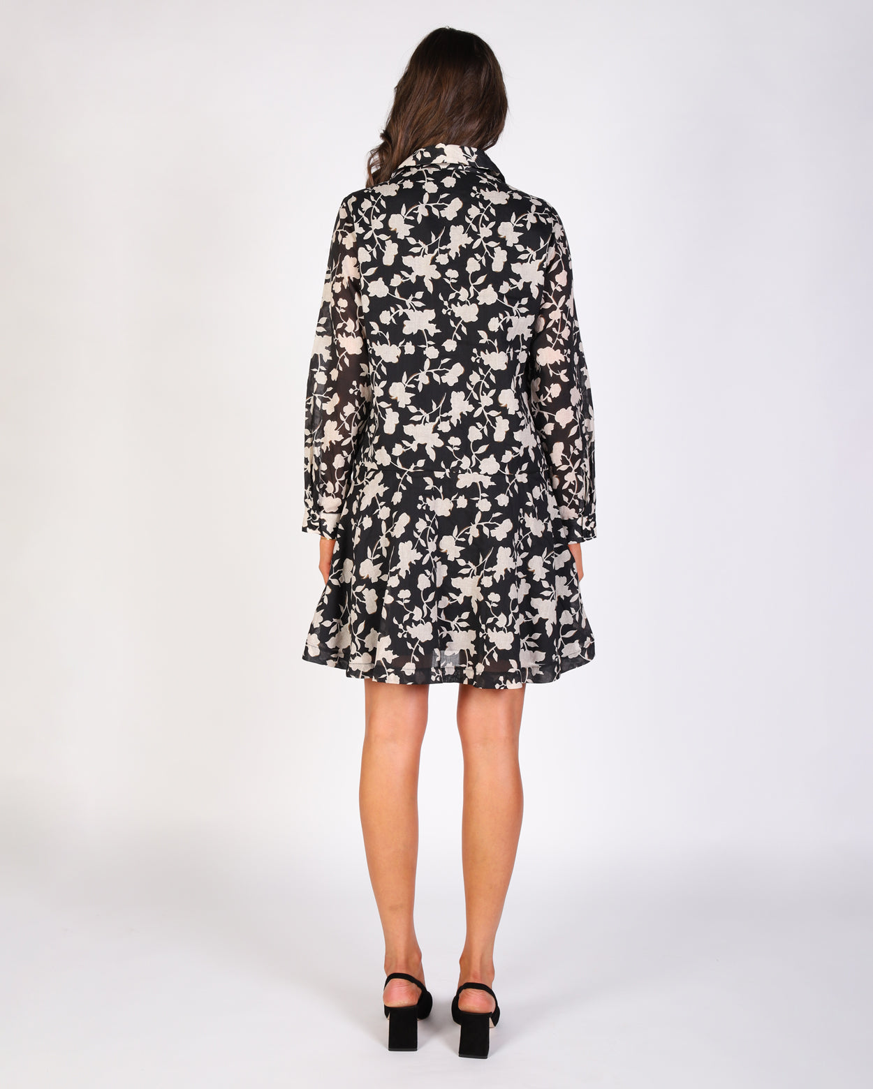 Esme Dress - Black/White