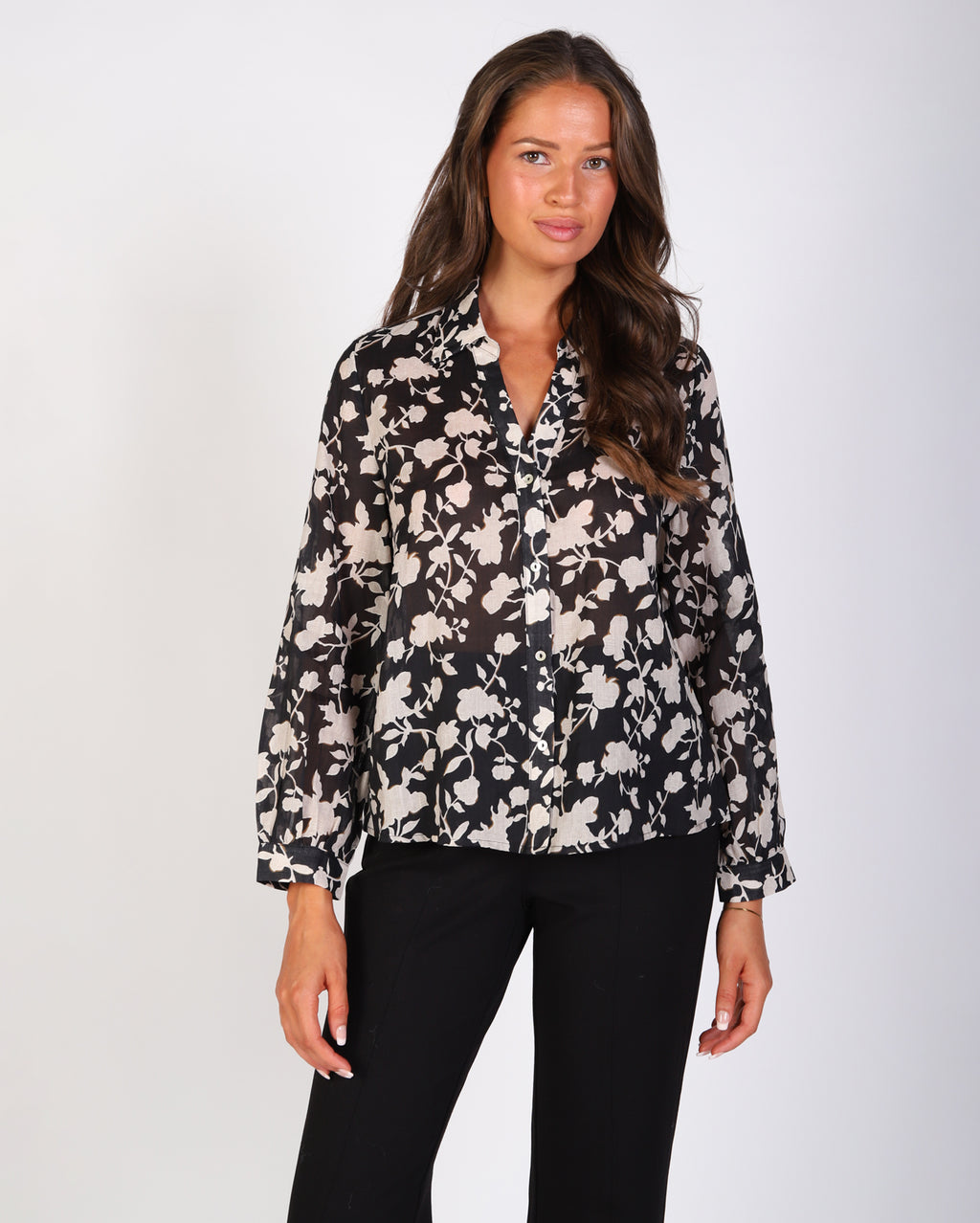 Millie Top  - Black/White