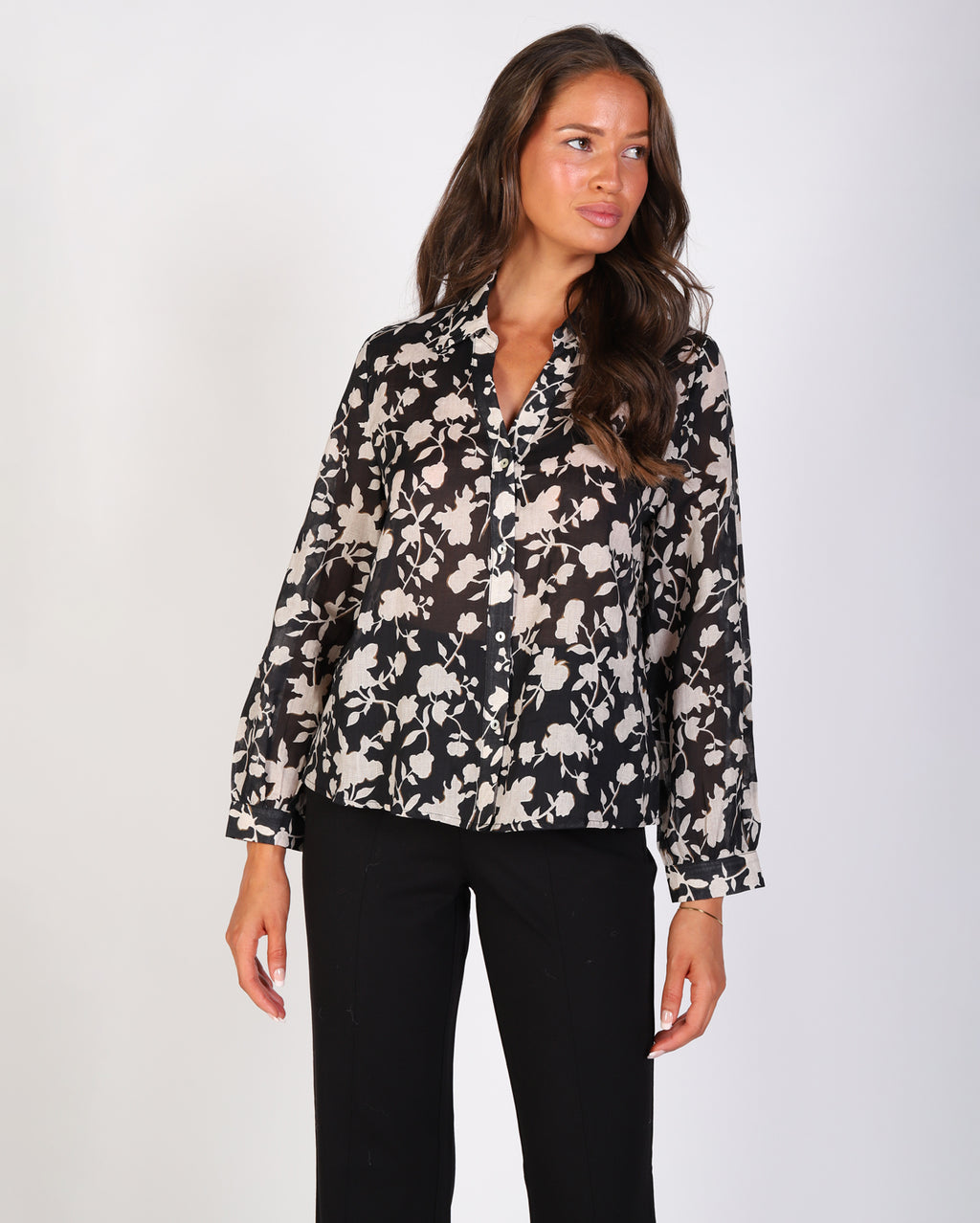 Millie Top  - Black/White