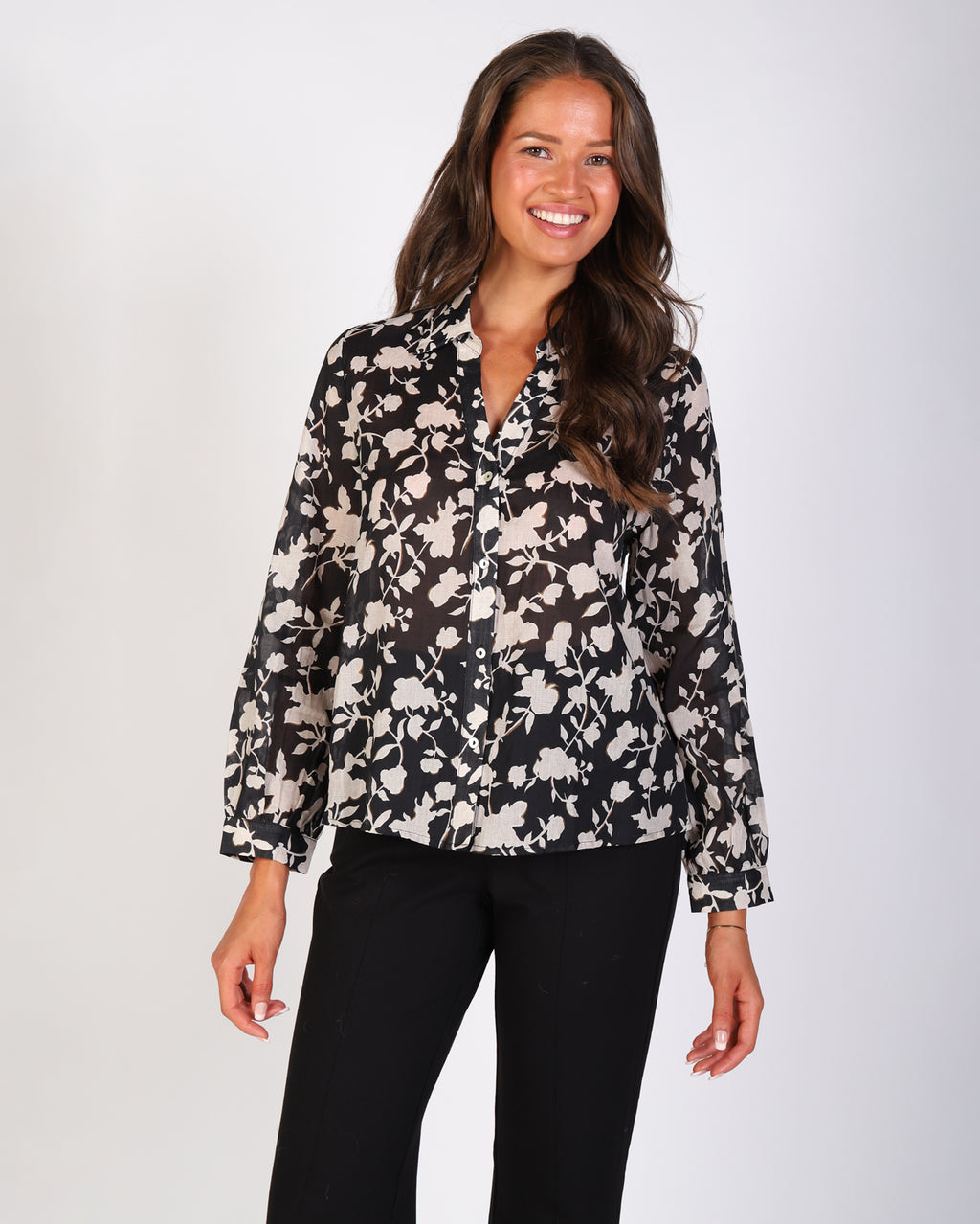 Millie Top  - Black/White
