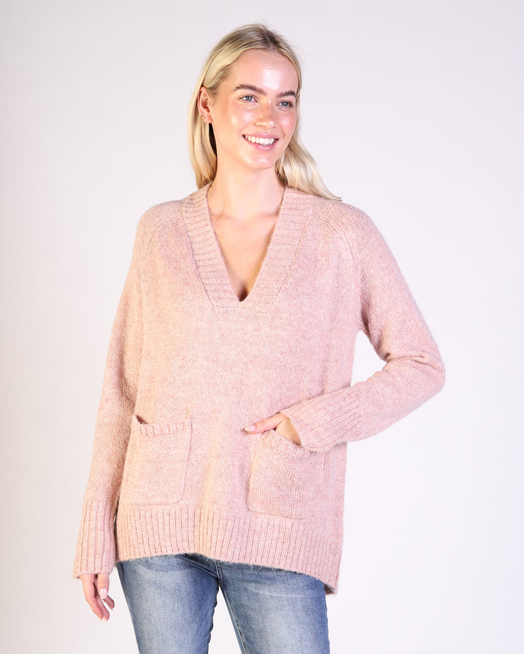 Deep new arrivals plunge sweater